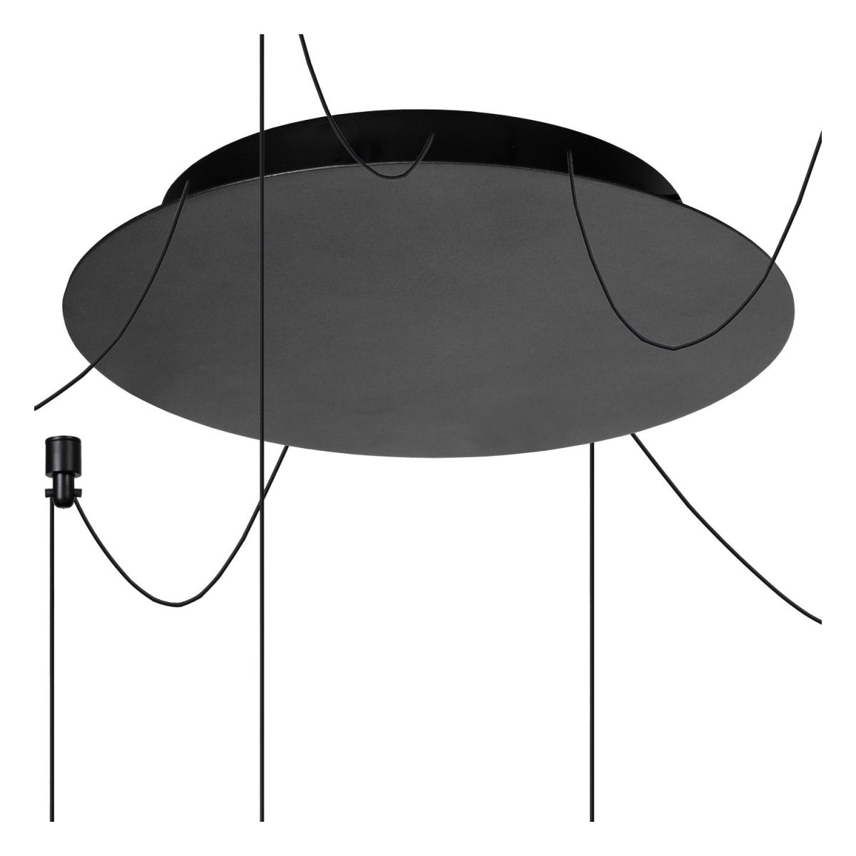 Lorenz Ø120 Svart Taklampe Fra Lucide - Fest den i taket i den h&oslash;yden du &oslash;nsker.