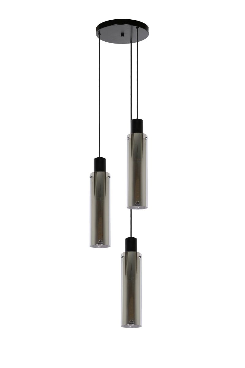 Orlando Ø32 Røykfarget Taklampe Fra Lucide - Komplett med Lucides rørlampe med varenummer: 49035/25/62Unike produktegenskaper:Passer for bruk med LED-lyspærerDenne lampen er svært justerbarLett å koble til en dimmer (ekskl.