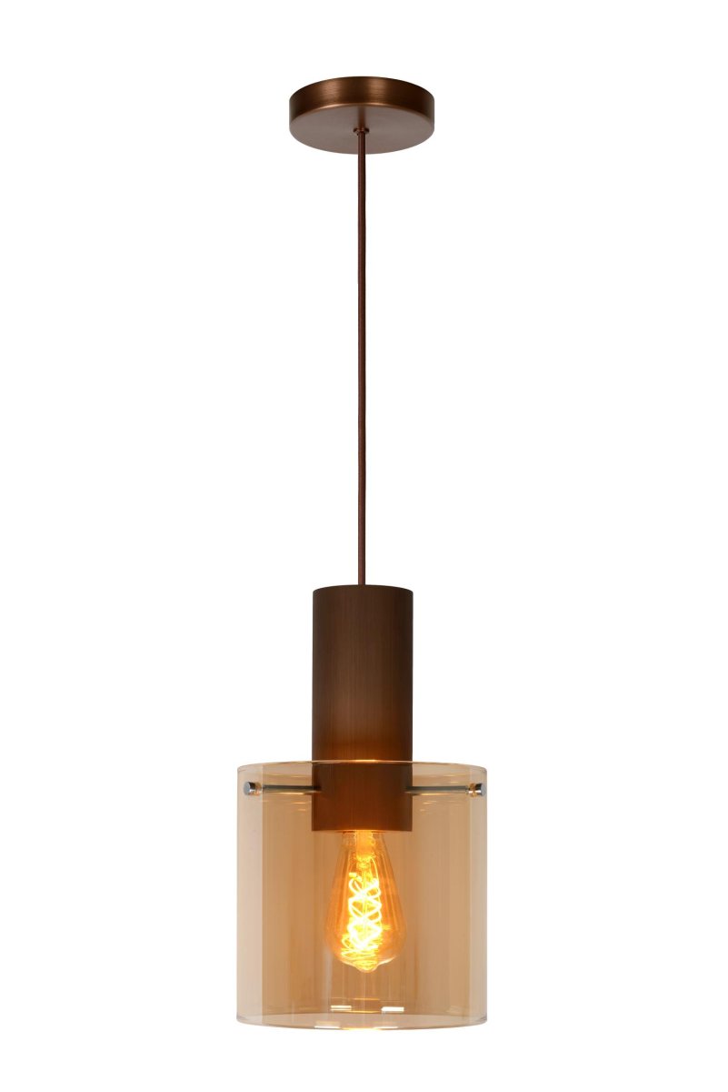 Toledo Ø20 Rav Taklampe Fra Lucide - Heng lampen på rød høyde takket være den justerbare ledningen og koble den til en dimmer for et perfekt resultat.