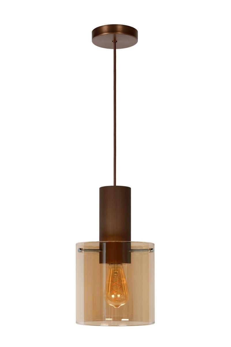 Toledo Ø20 Rav Taklampe Fra Lucide - Heng lampen på rød høyde takket være den justerbare ledningen og koble den til en dimmer for et perfekt resultat.