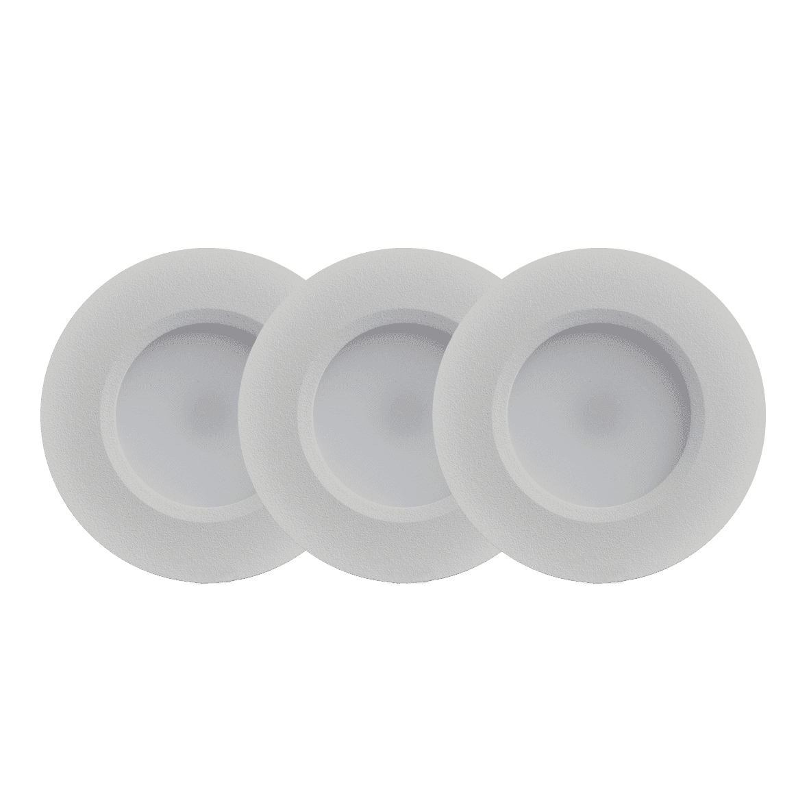 QB-307 Downlight 2700K 3-pk Hvit Fra Designlight - Leveres med 2 m kabel fra plugg til driver og nesten 2 m kabel fra koblingsboks til hver spotlight.