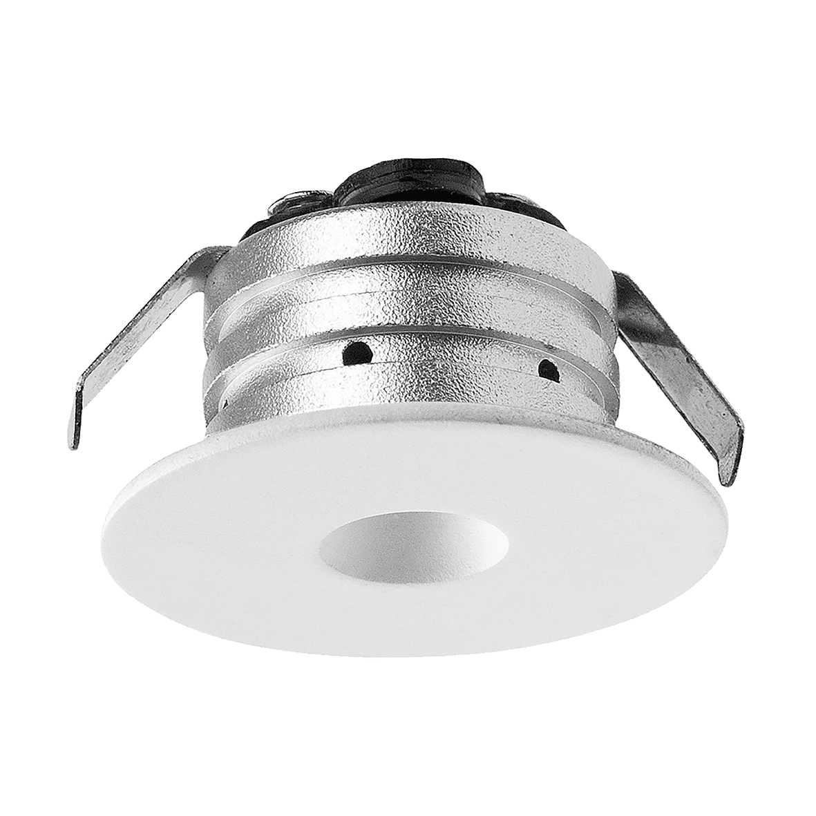 P-132 Mini Downlight 2700K Hvit Fra Designlight - Den er egnet for belysning i vindusnisjer eller skap.