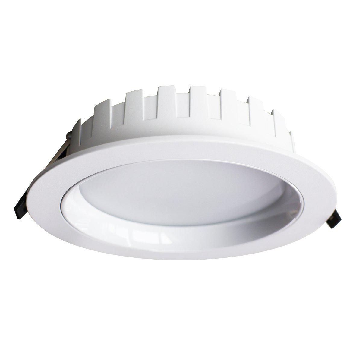 City Downlight 16/20/24W Hvit Fra Designlight - Serien kombinerer moderne LED-teknologi med justerbar effekt og valgbar lystemperatur, noe som gj&oslash;r armaturen spesielt egnet for b&aring;de nye installasjoner og ved utskifting av eldre PLC-armaturer (kompaktlysr&oslash;r).