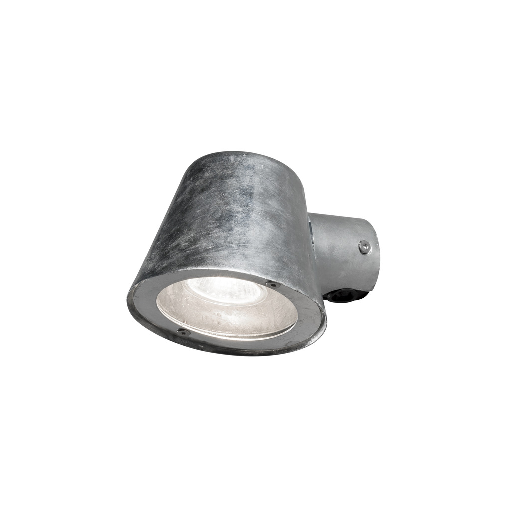 Trieste Galvanisert stål utendørslampe Fra Konstsmide - Med sin avrundede design og direkte lys er den ideell for &aring; skape en sofistikert atmosf&aelig;re i entr&eacute;er og ganger.
