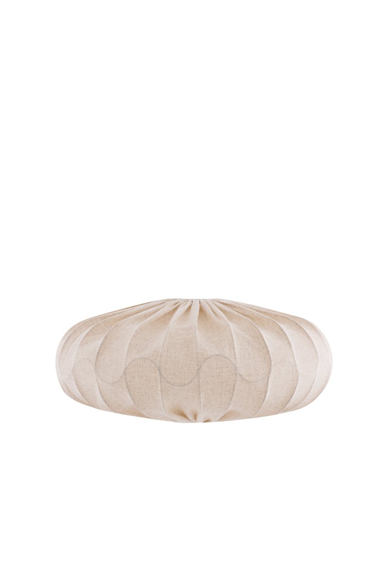 Bladverk Skjerm Ekskl. Oppheng Ø50 Beige Taklampe Fra Globen Lighting - Tekstilen bidrar til et varmt og behagelig lys som passer fint inn i både soverom og stuer.