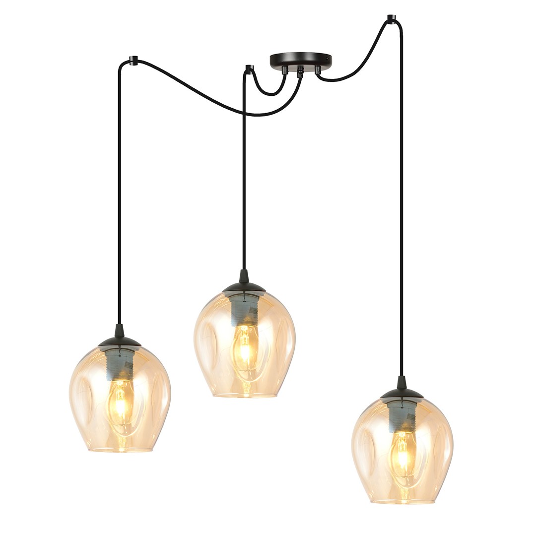 Level 28cm Rav Taklampe Fra Emibig Lighting - Den er ideell for h&oslash;ye lofter og fremhever deres moderne karakter samtidig som den gir vakker belysning.