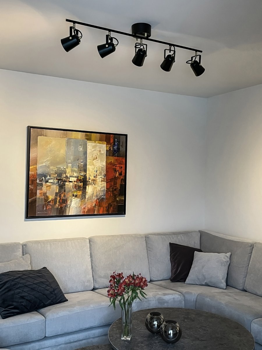 Metz 5 Svart spotlight Fra Aneta Lighting - Metz takspot i metall.