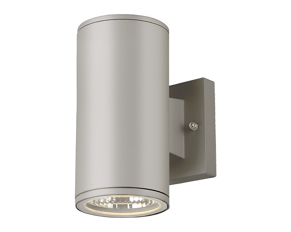 Heron II Grå utendørslampe Fra Westal - Veggarmatur med opp- og nedlys.