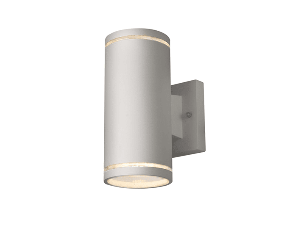 Livali II Grå utendørslampe Fra Westal - Veggarmatur i presstøpt aluminium med anti-korrosjonsbehandlet overflate med pulverlakk.