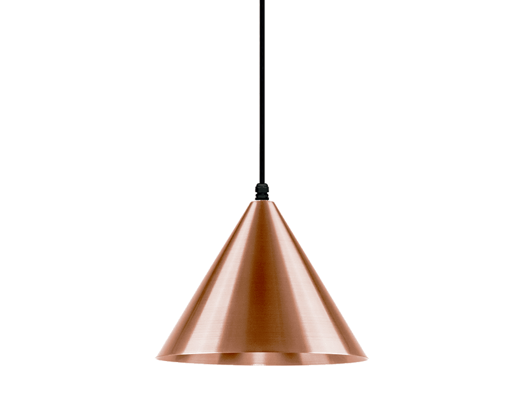 Tratt Ø25 IP44 Rå kobber Fra Westal - Med sin klassiske form og eksklusive kobberfinish er lampen b&aring;de en funksjonell lyskilde og en dekorativ interi&oslash;rdetalj som eldes vakkert over tid.