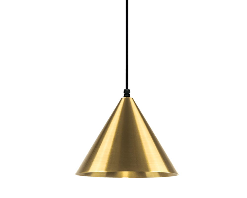 Tratt Ø25 IP44 Messing Fra Westal - Med sin klassiske form og eksklusive finish er lampen b&aring;de en funksjonell lyskilde og en dekorativ interi&oslash;rdetalj.