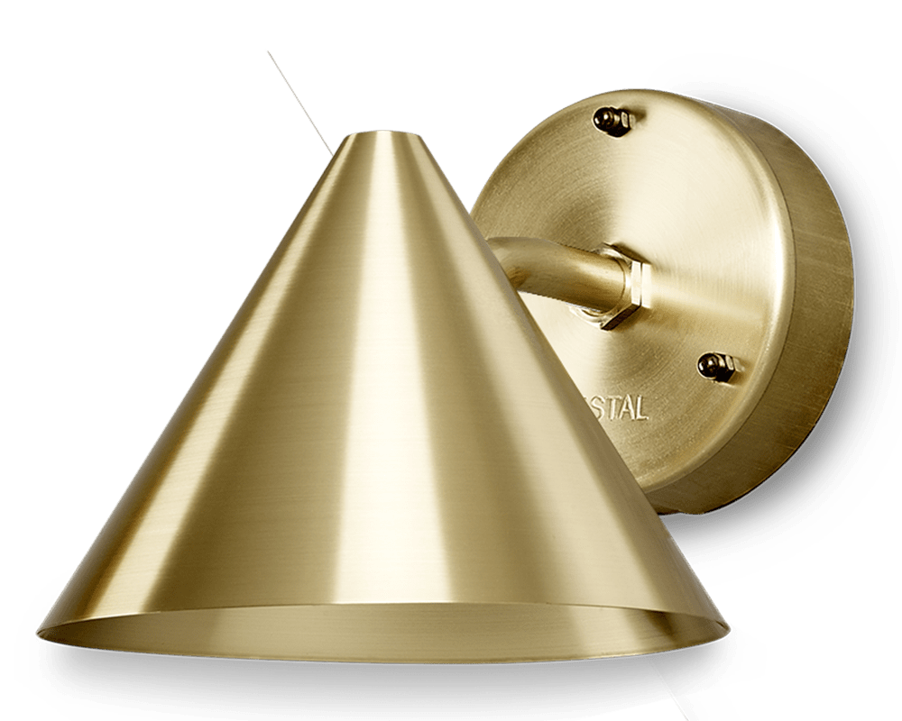 Tratt Micro IP23 Messing utendørslampe Fra Westal - Tratt Micro er en videreutvikling av Tratt-armaturen, n&aring; omarbeidet av Westal i en moderne stil.