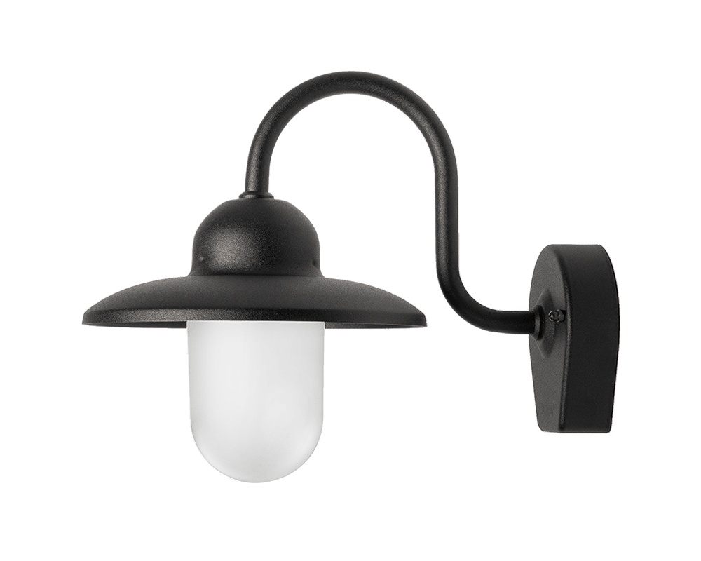 Nisse Svart utendørslampe Fra Westal - Nisee er en klassisk vegglampe for utendørs bruk som kombinerer tidløs design med materialer av høy kvalitet.