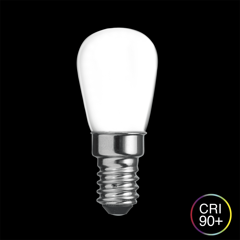 E14 3W 2700K 3-trinns dimbar Hvit Fra Unison - Den opale E14-pæren med en effekt på 3 W og et varmt lys på 2700 K gir en behagelig og myk belysning.