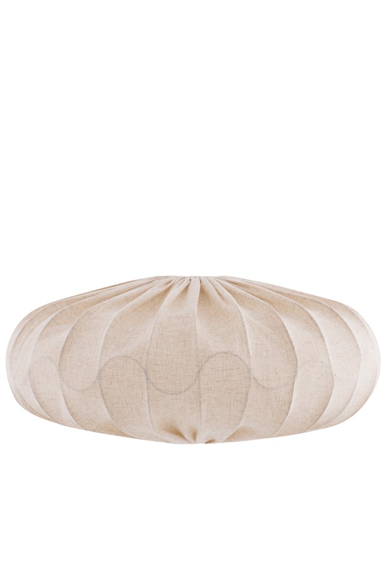 Bladverk Skjerm Ekskl. Oppheng Ø70 Beige Taklampe Fra Globen Lighting - Tekstilen bidrar til et varmt og behagelig lys som passer fint inn i både soverom og stuer.