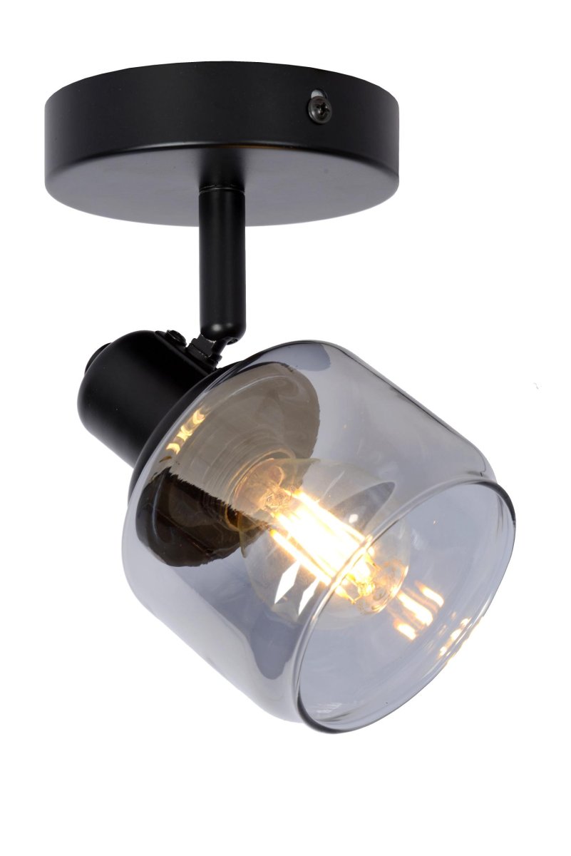Bjorn Svart spotlight Fra Lucide - Unike produktfunksjoner:Passer til bruk med LED-lyskildeLampen er roterbar og vippbarEnkel å koble til en dimmer (ekskl.