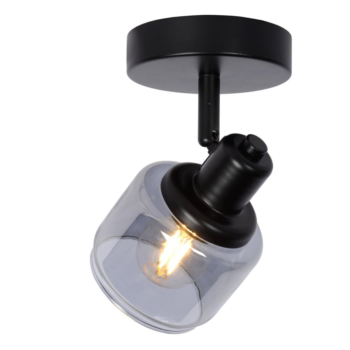 Bjorn Svart spotlight Fra Lucide - Unike produktfunksjoner:Passer til bruk med LED-lyskildeLampen er roterbar og vippbarEnkel å koble til en dimmer (ekskl.
