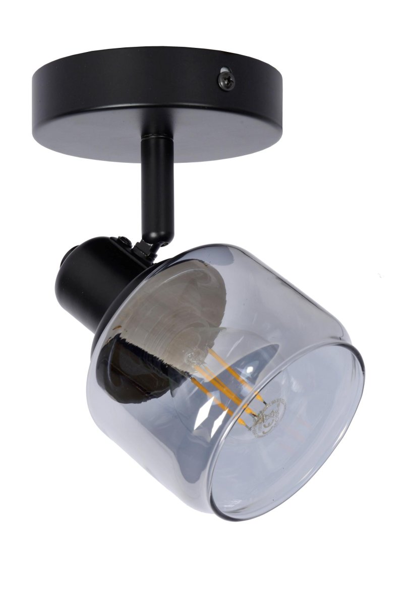 Bjorn Svart spotlight Fra Lucide - Unike produktfunksjoner:Passer til bruk med LED-lyskildeLampen er roterbar og vippbarEnkel å koble til en dimmer (ekskl.