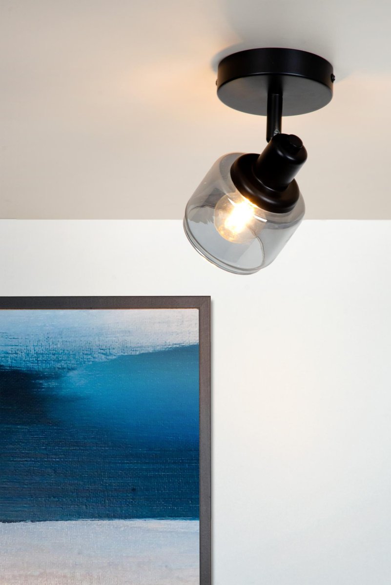 Bjorn Svart spotlight Fra Lucide - Unike produktfunksjoner:Passer til bruk med LED-lyskildeLampen er roterbar og vippbarEnkel å koble til en dimmer (ekskl.