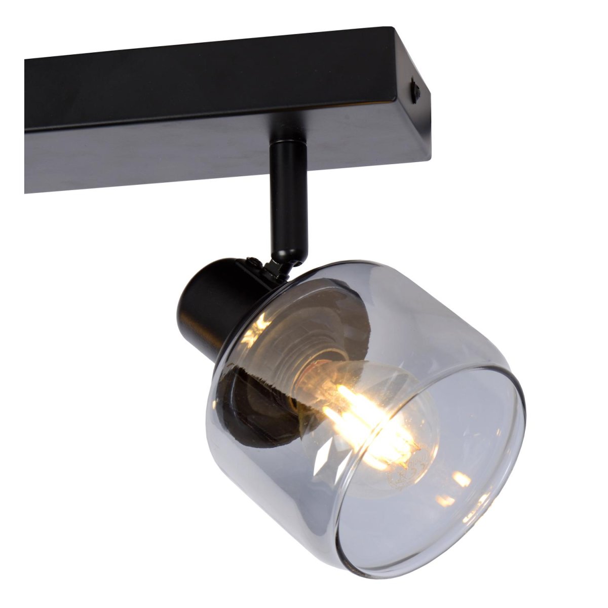 Bjorn 2 Svart spotlight Fra Lucide - Unike produktegenskaper:Passer til bruk med LED-lyskilderLampen er roterbar og vippbarEnkel å koble til en dimmer (ekskl.