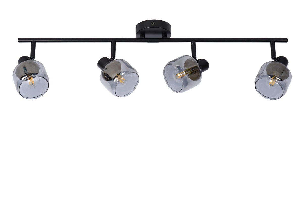 Bjorn 4 Svart spotlight Fra Lucide - Unike produktegenskaper:Passer for bruk med LED-lyskilderLampen er roterbar og vippbarLett å koble til en dimmer (ekskl.