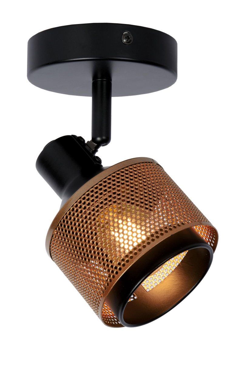 Rafa Svart spotlight Fra Lucide - Du kan ogsåå koble Rafa til en ekstern dimmer, noe som betyr at du enkelt kan skape atmosfære og komfort i alle rom og når som helst på dagen.