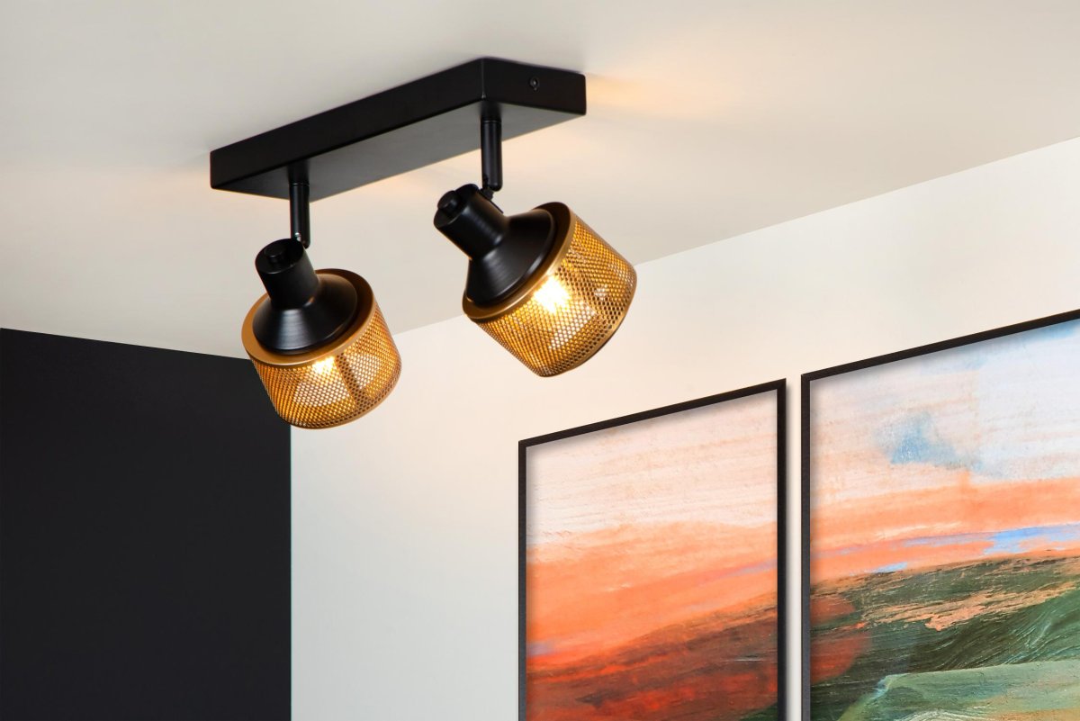 Rafa 2 Svart spotlight Fra Lucide - Du kan også&aring; koble Rafa til en ekstern dimmer, noe som gjør at du enkelt kan skape stemning og komfort i ethvert rom og når som helst på dagen.