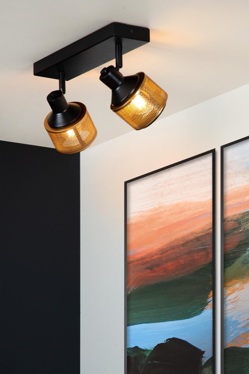 Rafa 2 Svart spotlight Fra Lucide - Du kan også&aring; koble Rafa til en ekstern dimmer, noe som gjør at du enkelt kan skape stemning og komfort i ethvert rom og når som helst på dagen.