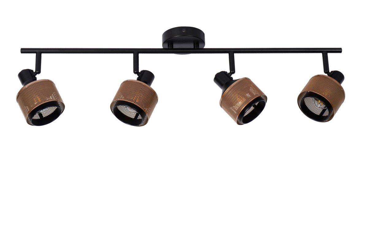 Rafa 4 Svart spotlight Fra Lucide - Du kan også&aring; koble Rafa til en ekstern dimmer, noe som gjør at du enkelt kan skape stemning og komfort i ethvert rom og når som helst på dagen.