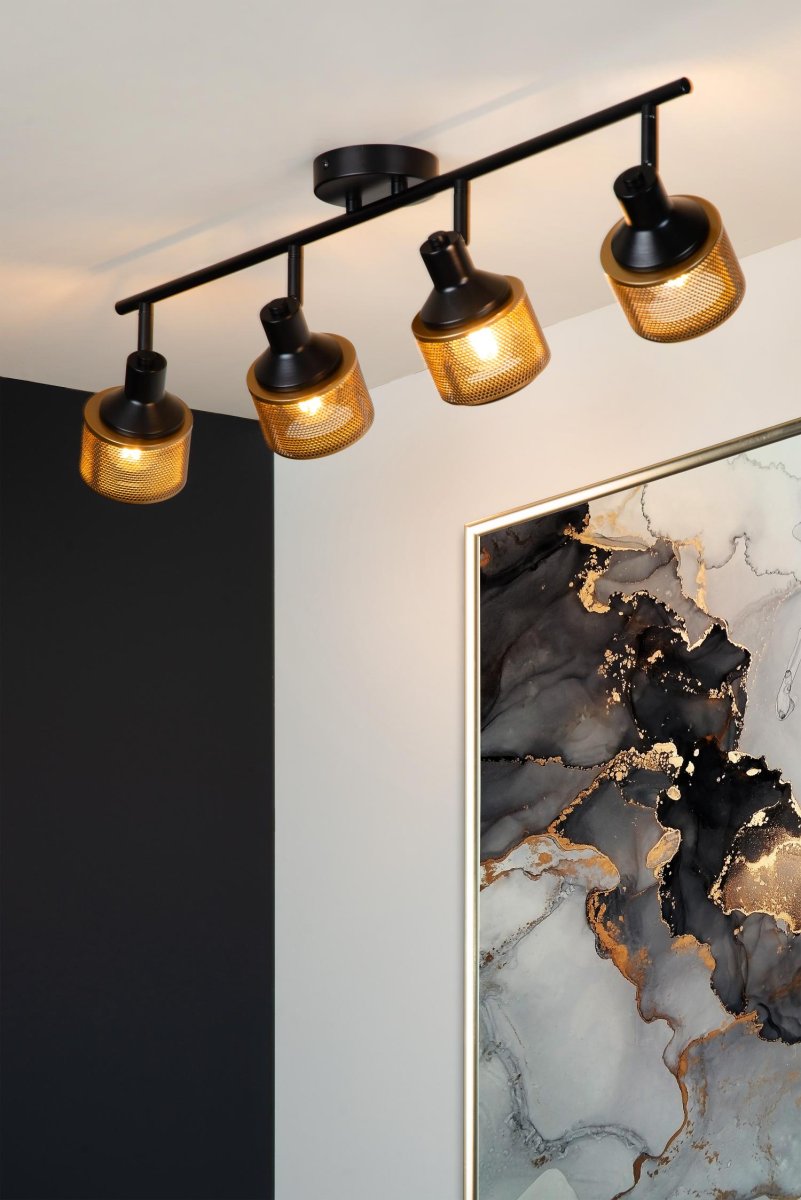 Rafa 4 Svart spotlight Fra Lucide - Du kan også&aring; koble Rafa til en ekstern dimmer, noe som gjør at du enkelt kan skape stemning og komfort i ethvert rom og når som helst på dagen.