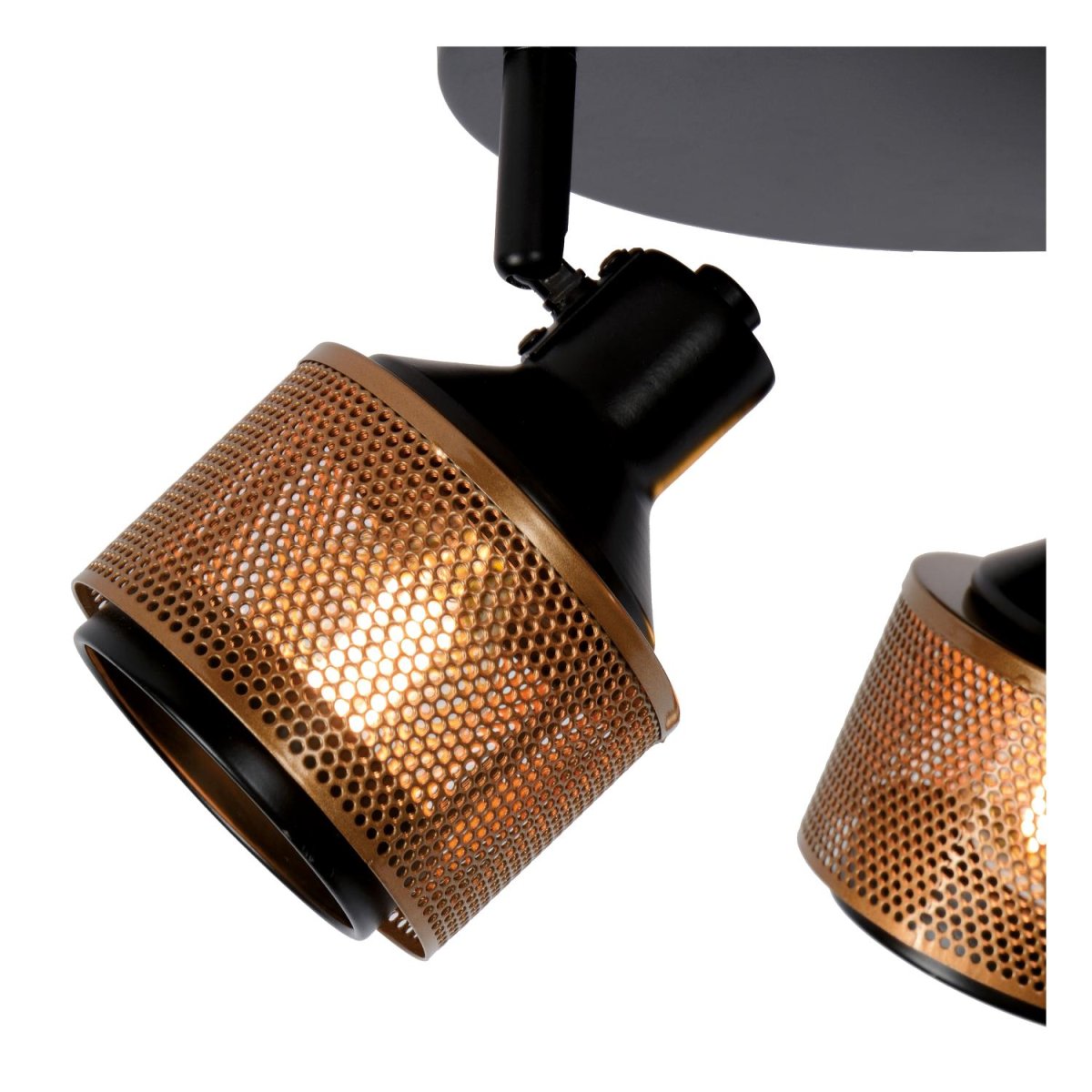 Rafa 3 Svart spotlight Fra Lucide - Du kan ogs&aring;&aring; koble Rafa til en ekstern dimmer, noe som gj&oslash;r at du enkelt kan skape stemning og komfort i ethvert rom og n&aring;r som helst p&aring; dagen.