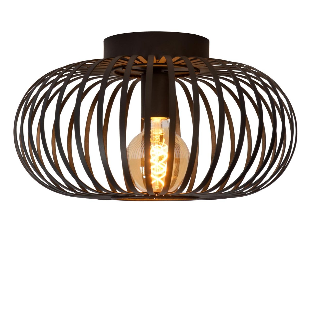 Manuela Ø40 Svart plafond Fra Lucide - Manuela er enkel &aring; koble til en dimmer og ser veldig pen ut.
