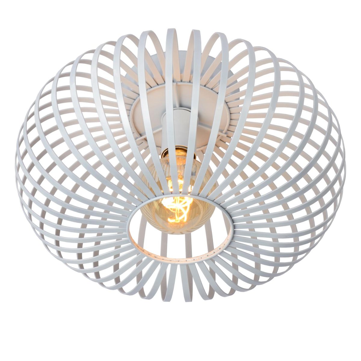 Manuela Ø40 Hvit plafond Fra Lucide - Manuela er enkel &aring; koble til en dimmer og ser veldig pen ut.