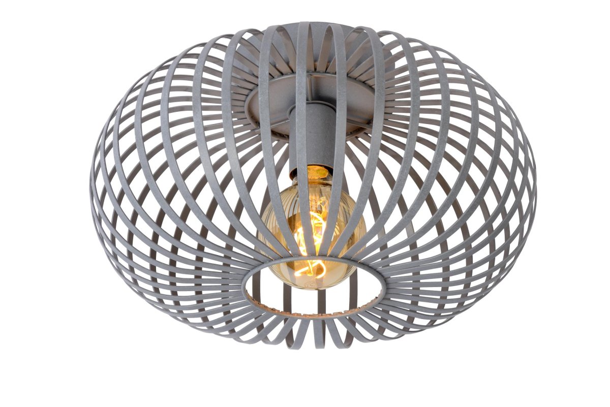 Manuela Ø40 Grå plafond Fra Lucide - Manuela er enkel &aring; koble til en dimmer og ser veldig pen ut.