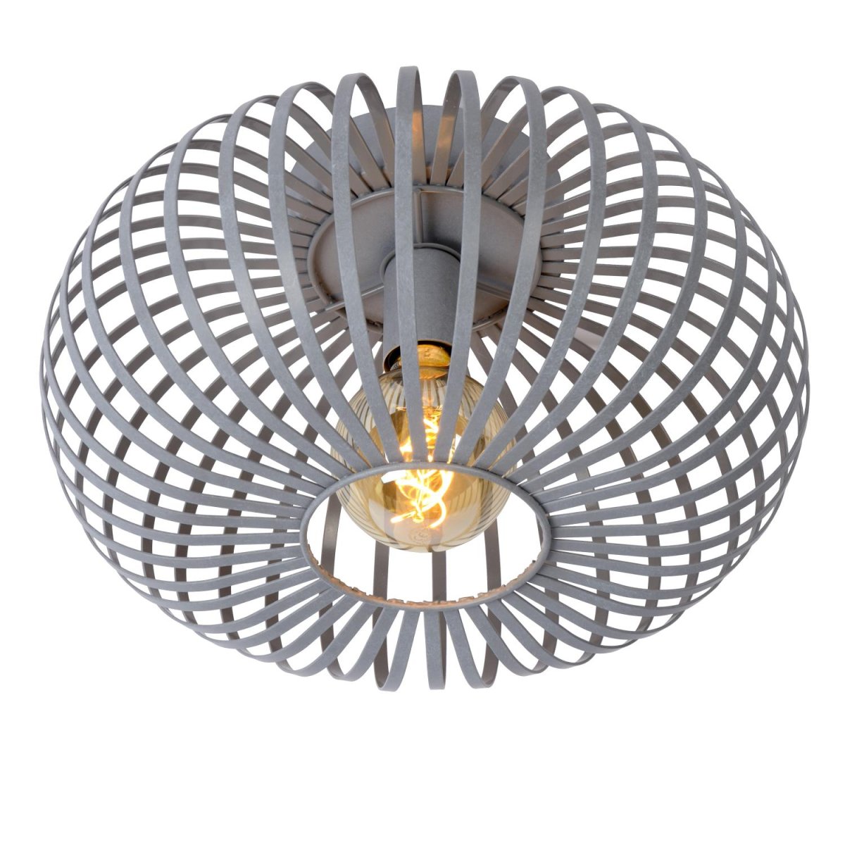Manuela Ø40 Grå plafond Fra Lucide - Manuela er enkel &aring; koble til en dimmer og ser veldig pen ut.