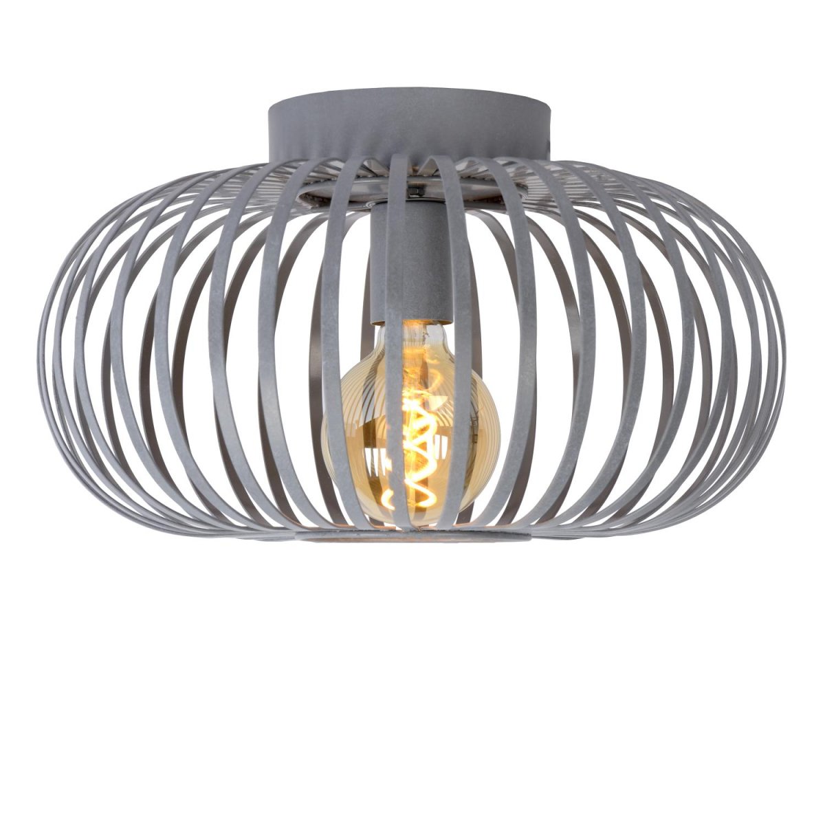 Manuela Ø40 Grå plafond Fra Lucide - Manuela er enkel &aring; koble til en dimmer og ser veldig pen ut.