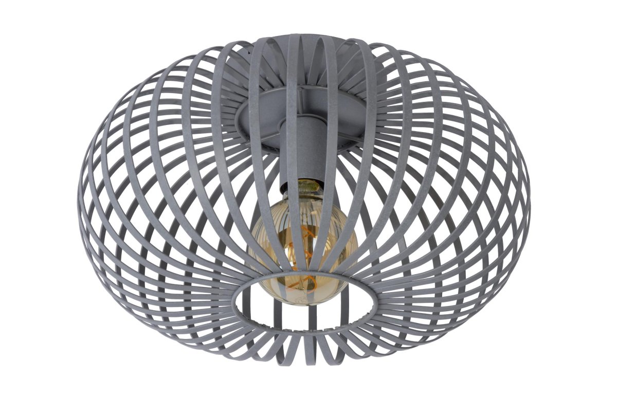 Manuela Ø40 Grå plafond Fra Lucide - Manuela er enkel &aring; koble til en dimmer og ser veldig pen ut.