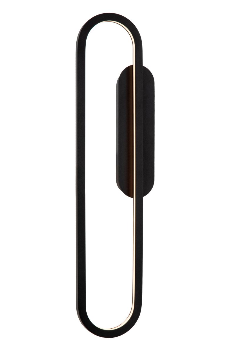 Thelma 60cm Svart vegglampe Fra Lucide - Vegglampen kan enkelt kobles til en ekstern dimmer, som gjør det mulig å jevnt justere lysintensiteten.