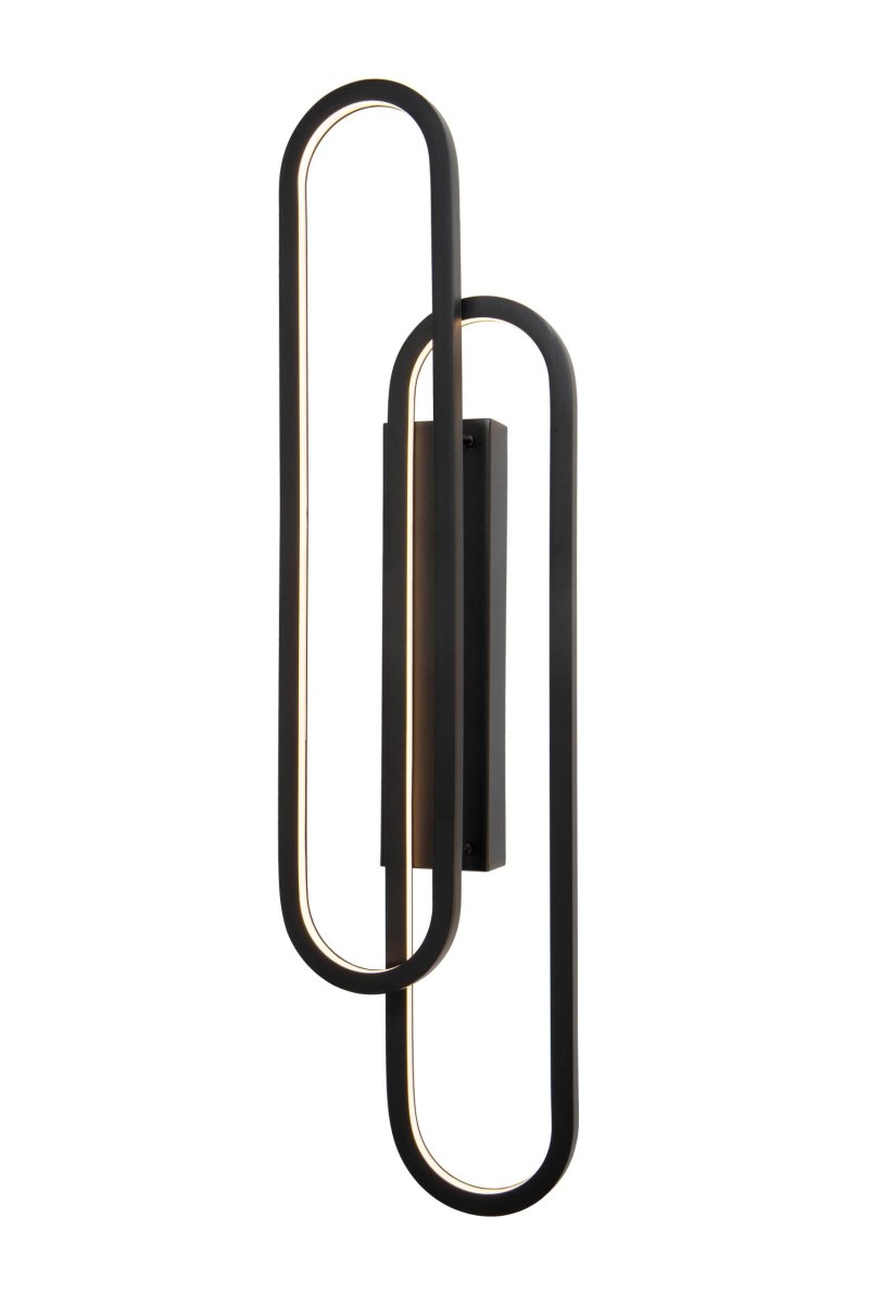 Thelma 75cm Svart vegglampe Fra Lucide - Vegglampen kan enkelt kobles til en ekstern dimmer, som gjør det mulig å jevnt justere lysintensiteten.