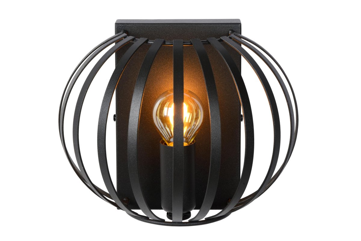 Manuela 17cm Svart vegglampe Fra Lucide - Denne vegglampen har et moderne utseende, og takket være sin slanke og slående design blir Manuela et blikkfang i alle interiører, også rustikke.