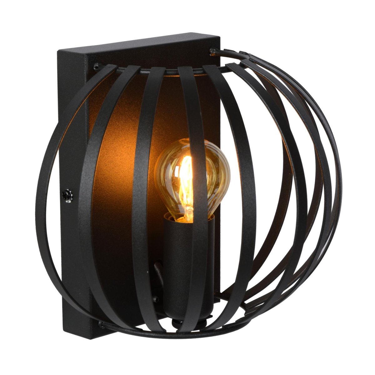 Manuela 17cm Svart vegglampe Fra Lucide - Denne vegglampen har et moderne utseende, og takket være sin slanke og slående design blir Manuela et blikkfang i alle interiører, også rustikke.