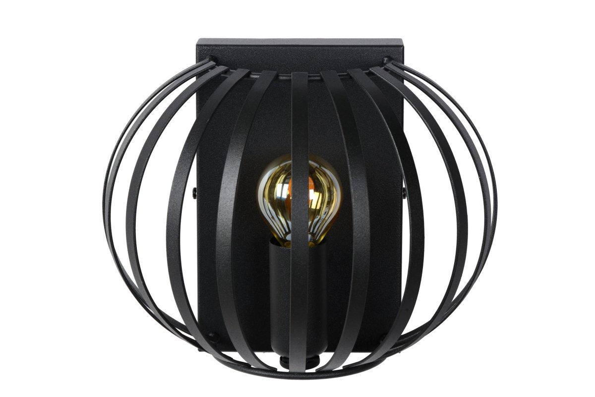Manuela 17cm Svart vegglampe Fra Lucide - Denne vegglampen har et moderne utseende, og takket være sin slanke og slående design blir Manuela et blikkfang i alle interiører, også rustikke.