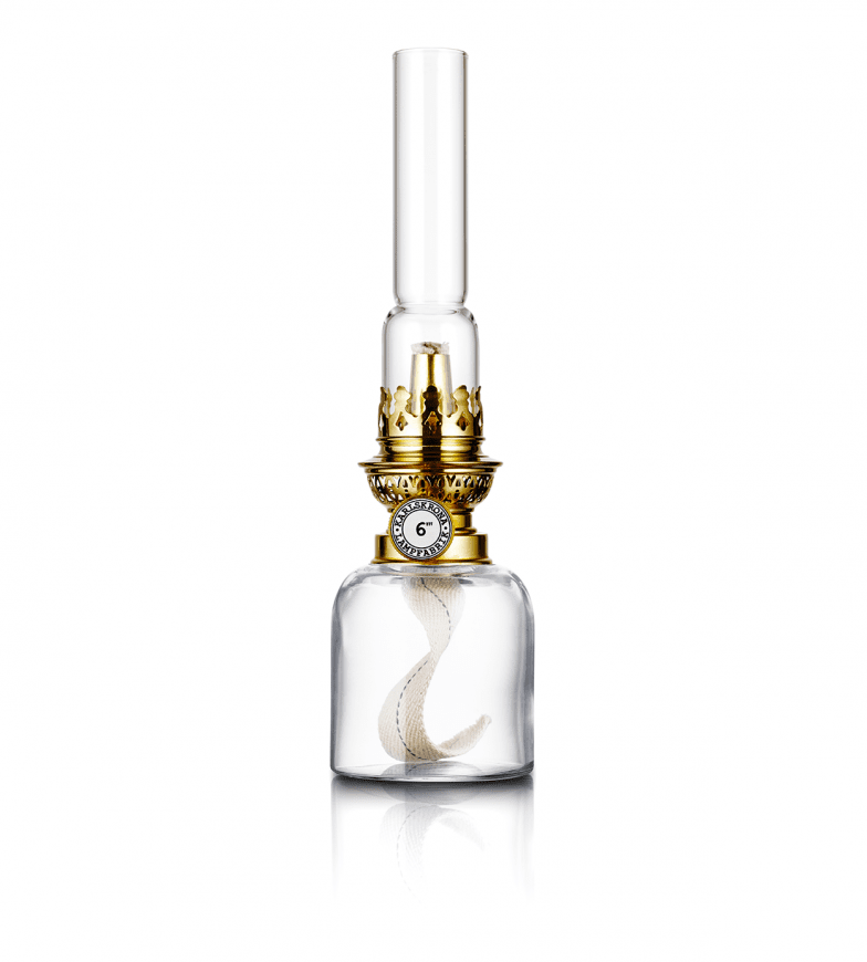 Koholmen Gjennomsiktig/messing Fra Karlskrona lampfabrik - 