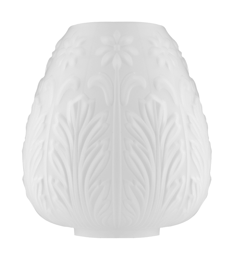 Acanthus Glass Shade 70 Matt hvit Fra Karlskrona lampfabrik - 