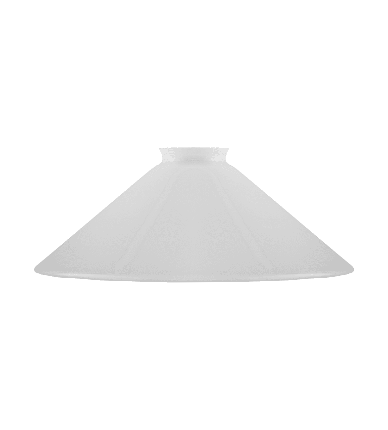 Schoolhouse Glass Shade 60/250 Hvit Fra Karlskrona lampfabrik - 