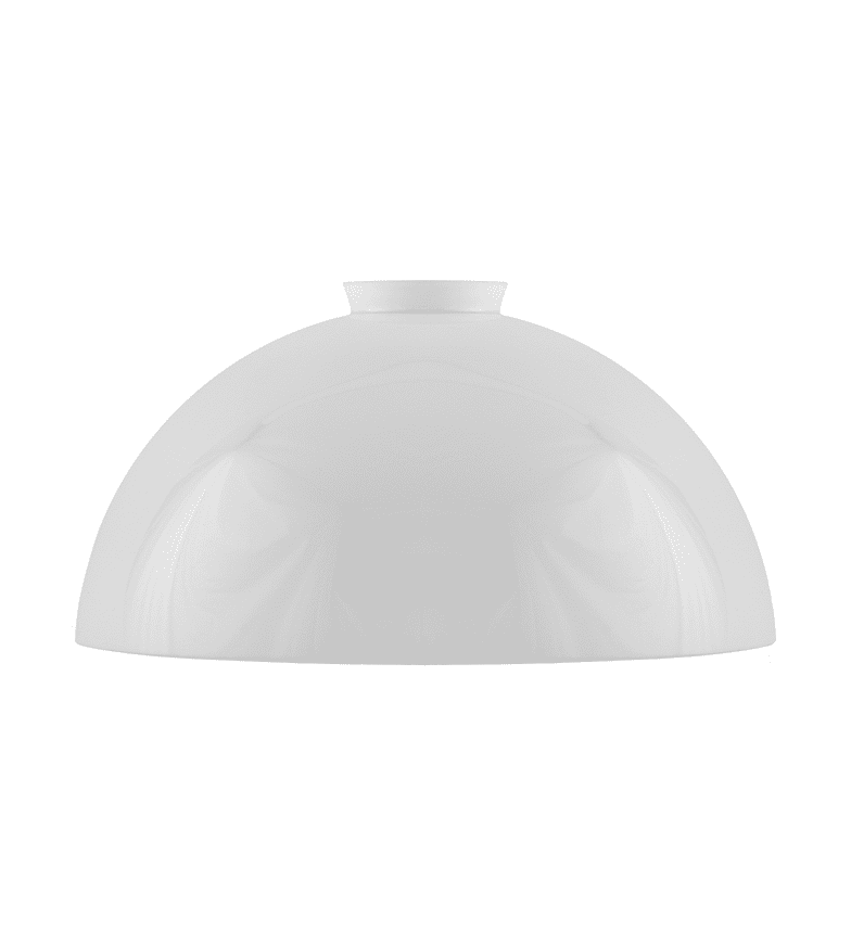Dome Glass Shade 60/235 Hvit Fra Karlskrona lampfabrik - 
