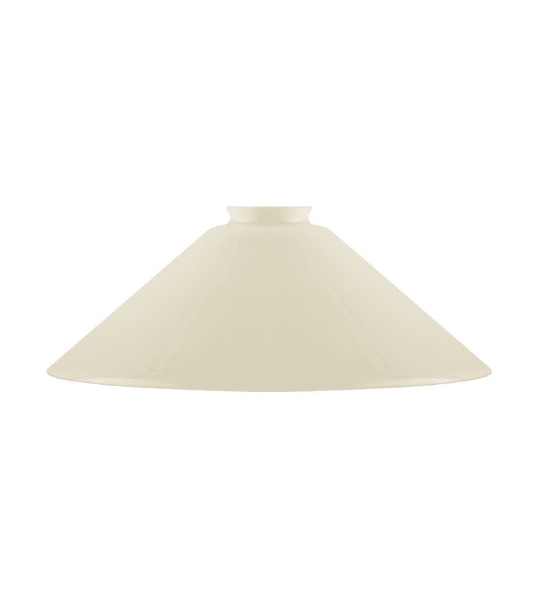 Schoolhouse Glass Shade 60/300 Off-white Fra Karlskrona lampfabrik - 