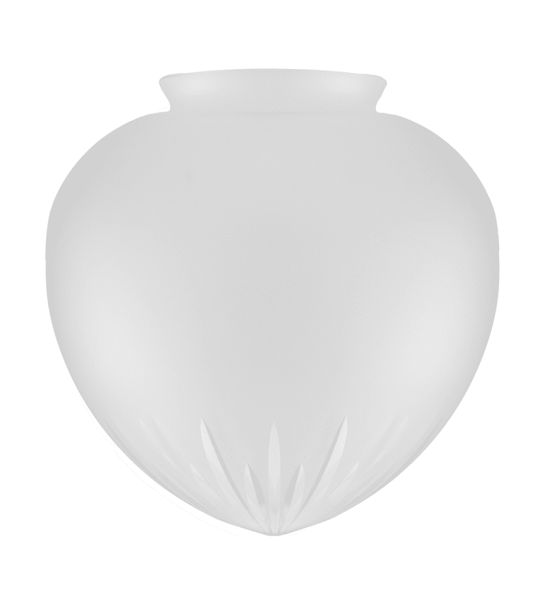 Teardrop Glass Shade 100/190 Frostet Fra Karlskrona lampfabrik - 