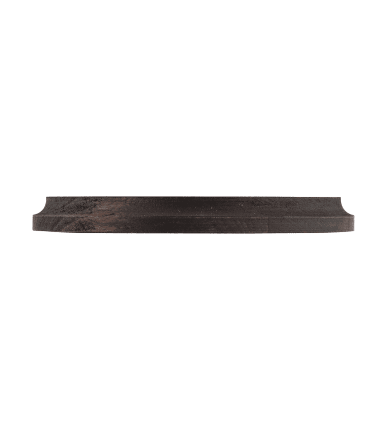 Zoom bilde av Spacer Plate Without Cable Slot Brun Fra Karlskrona lampfabrik - Ved å sage spor i platen er det mulig å gå inn fra siden med kulelager.