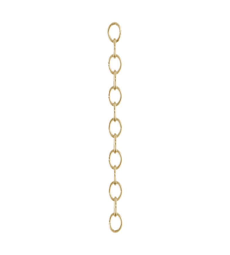 Oval Chain 10m Messing Fra Karlskrona lampfabrik - 